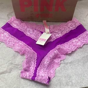 NWT Pink Victoria Secret extra low rise cheekster size XS